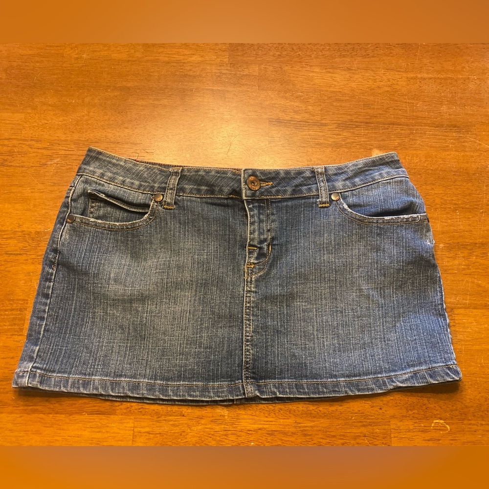 Vintage Y2K Micro Mini Denim Skirt